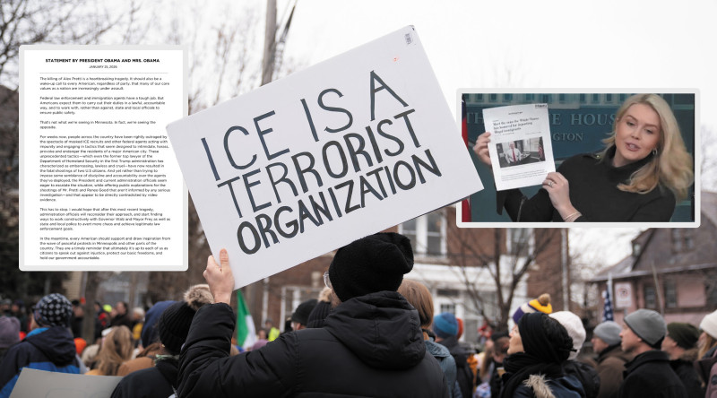 Obama noemt ICE-operaties in Minneapolis een “wake-up call”, Witte Huis reageert met artikel uit 2016