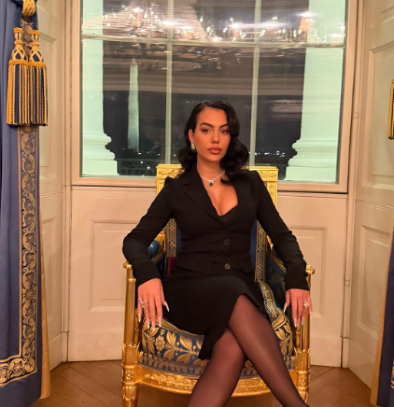 📸Geen Ronaldo te bespeuren: Georgina schittert als een echte first lady in het Witte Huis