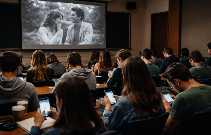 📸 Filmprofessoren zeggen dat smartphone verslaafde studenten zelfs een film niet meer uitkijken