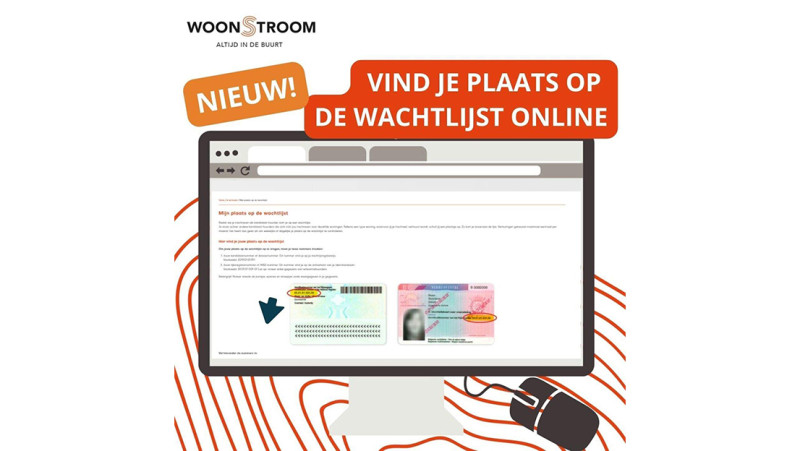 Wachtlijst online inzien bij Woonstroom