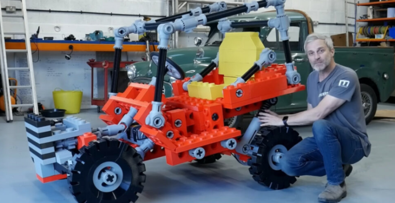 🎥 YouTuber bouwt levensgrote LEGO-buggy