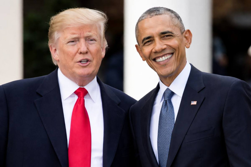 🎥Verschrikkelijk en zéér ongepast: Donald Trump deelt racistische video van Michelle en Barack Obama