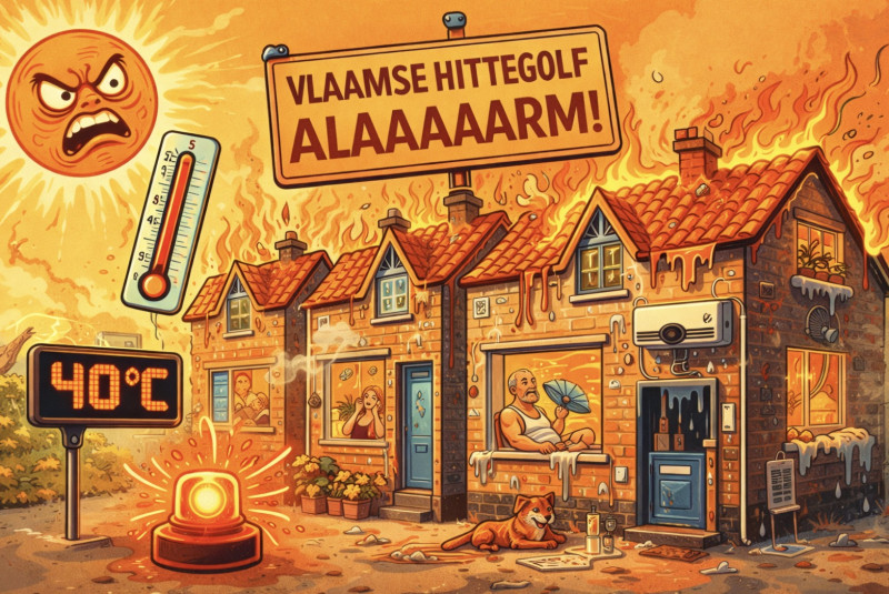 “Vlaamse huizen staan op ontploffen!”, of hoe klimaatpaniek sneller stijgt dan de temperatuur