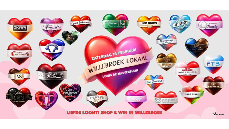 Valentijn in Willebroek: winkelen en schieten