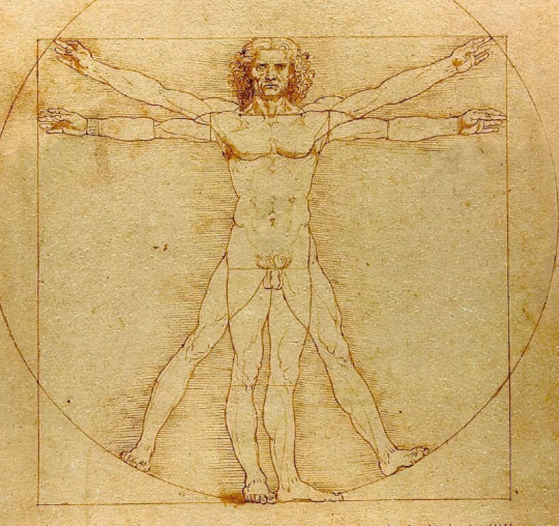 Schokkend: Italiaanse omroep Rai verminkt “Mens van Vitruvius“ en laat humanisme vallen