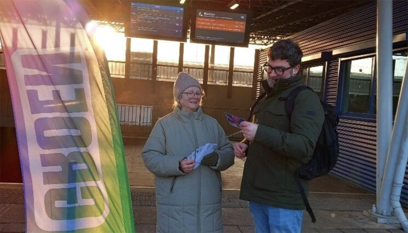 Actie op Valentrein vraagt om betere bereikbaarheid van station Noorderkempen