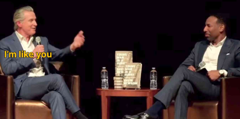 🎥 Ophef rond Gavin Newsom na “I’m like you”-uitspraak tijdens boekevent