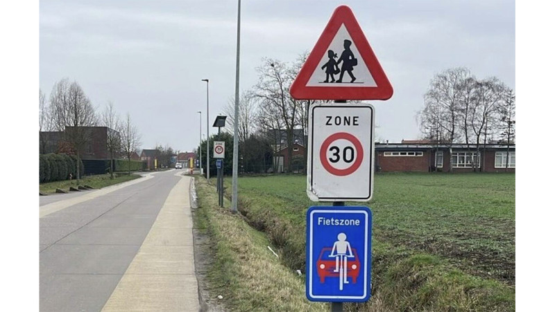 Looi krijgt fietszone bij kleuterschool