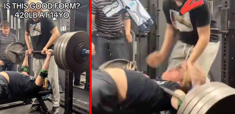 🎥 14-jarige knaap sterft bijna tijdens benchpressen van 190 kilo