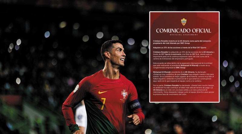 Voetbalster Ronaldo koopt zich in bij Spaanse club UD Almería: “Sterke basis en groeipotentieel”