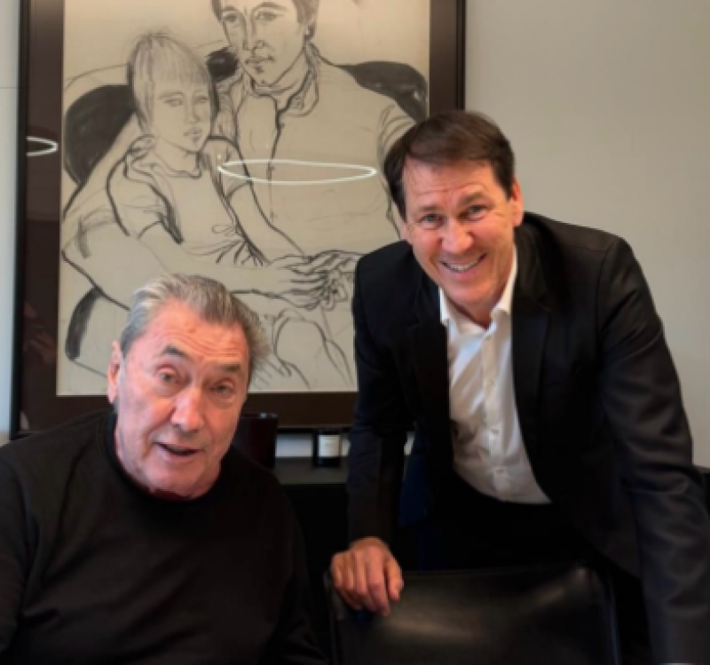 📸 Tussen WK-stress door beleeft Rudi Garcia bijzonder moment met idool Eddy Merckx