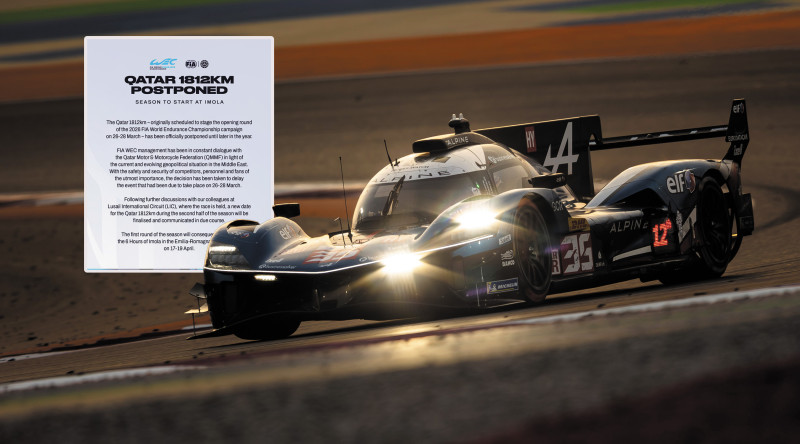 Openingsronde van FIA World Endurance Championship uitgesteld door oorlog Midden-Oosten
