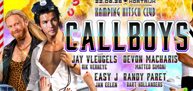 De Callboys treden op tijdens Kamping Kitsch Club