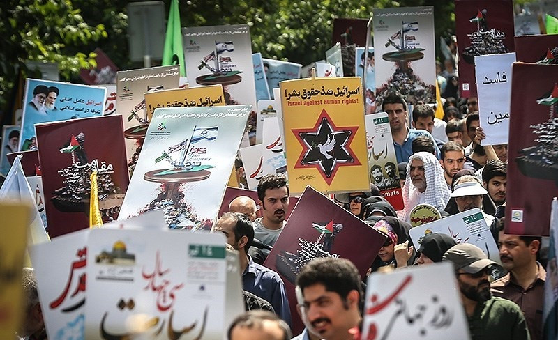 Ook Iraanse president Masoud Pezeshkian woont al-Quds-dagmars in Teheran bij