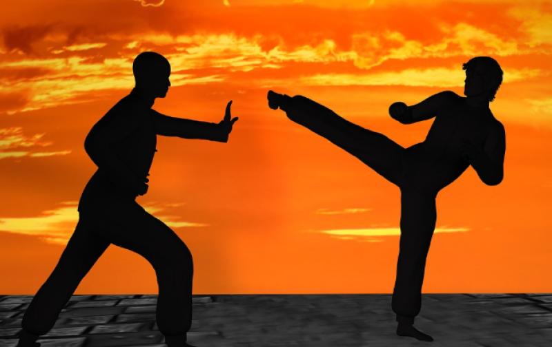 Jong talent bereidt zich voor op kung fu kampioenschappen