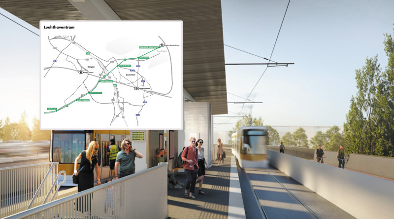 Bouw van directe tramverbinding naar Brussels Airport officieel gestart: “Brussels Airport is belangrijke motor van onze economie”