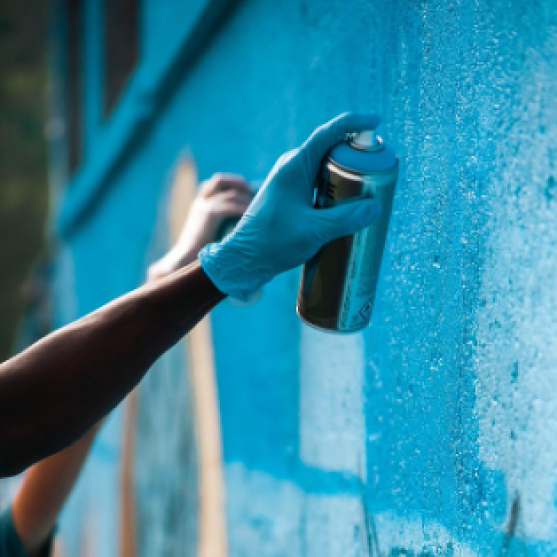 Graffiti tentoonstelling in Fort Napoleon