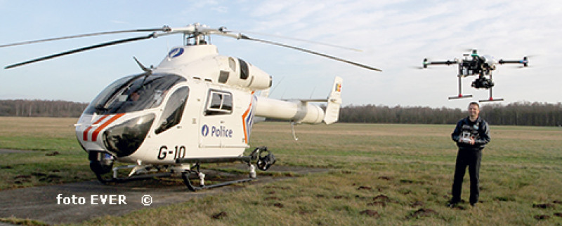 Een helikopter of een drone is een groot verschil dat Het Laatste Nieuws niet kon onderscheiden