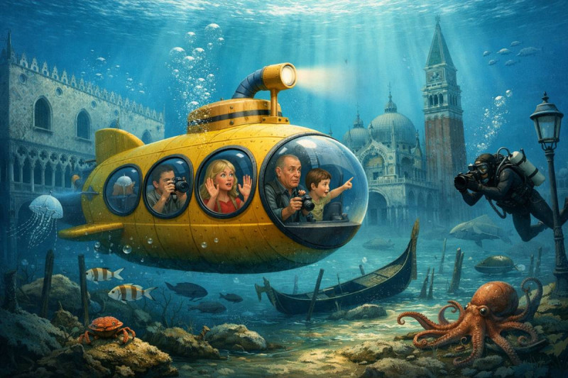 Wetenschappers waarschuwen: Venetië straks alleen nog te bezoeken met een duikboot