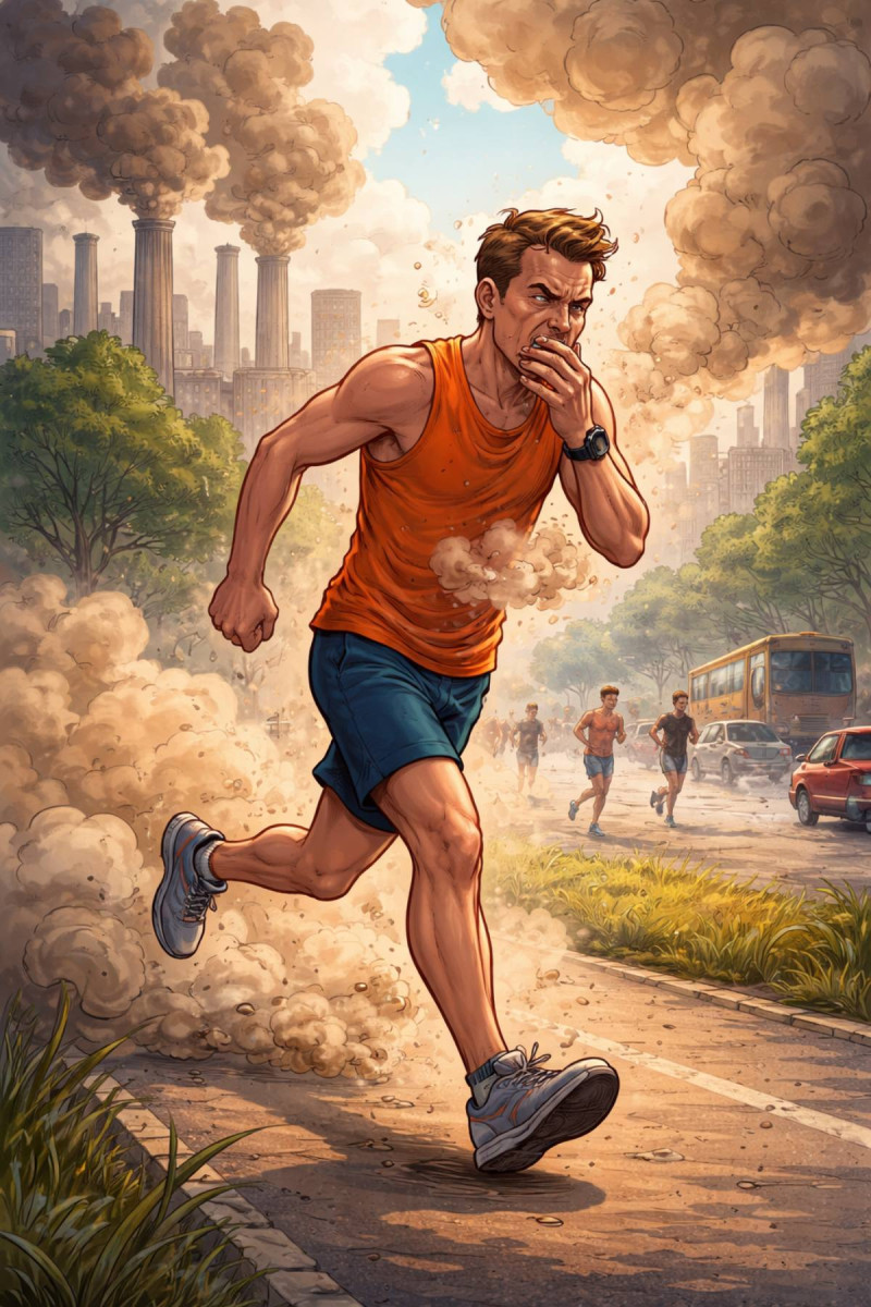 Onderzocht: joggen in de stad kan de gezondheid flink onder druk zetten