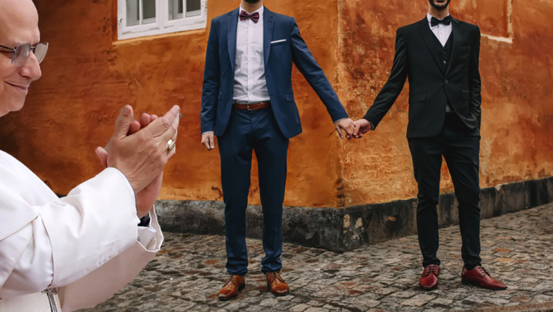 De nieuwe paus heeft niet zo met homo’s die trouwen
