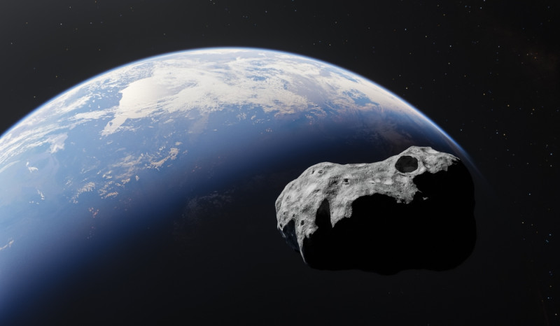 Asteroïde scheert vannacht langs de aarde