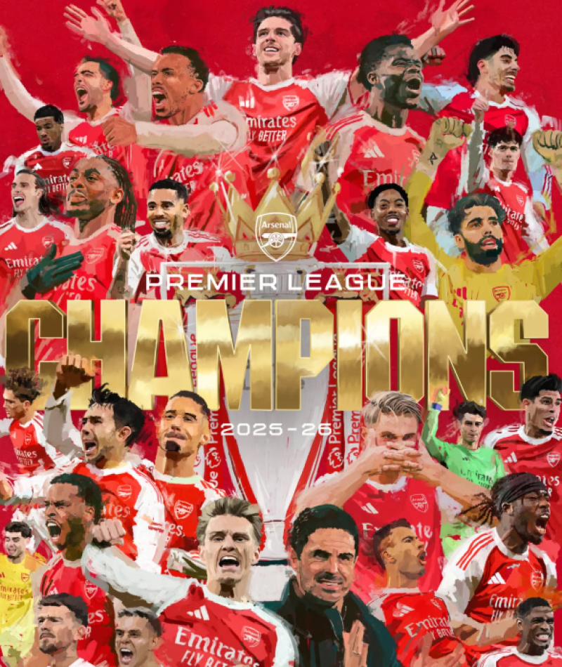 Eindelijk: Arsenal mag zich na 22 jaar opnieuw tot kampioen van Engeland kronen