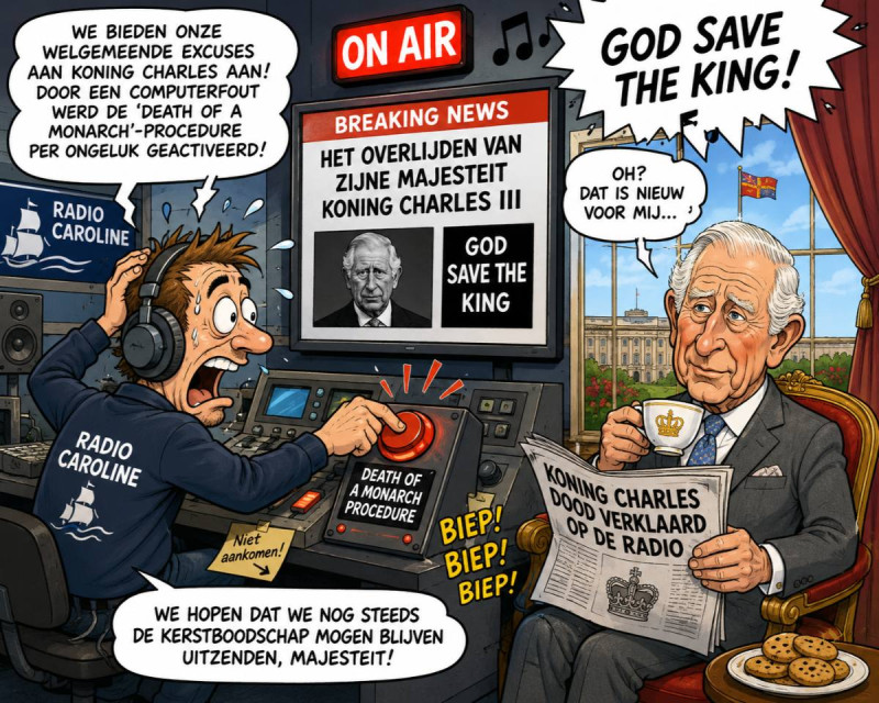 'God Save the King': radiostation verklaart koning Charles dood