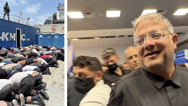📸 “Welkom in Israël”: Israëlische minister vernedert gearresteerde activisten