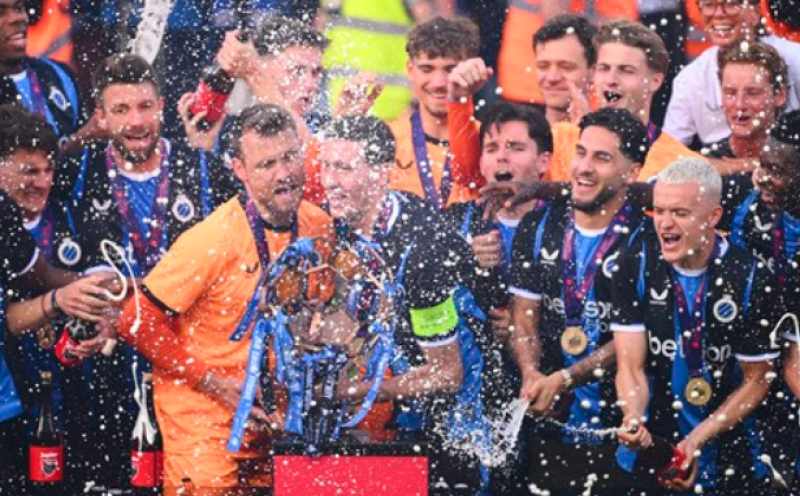 Club Brugge viert twintigste titel op 'De Platse'
