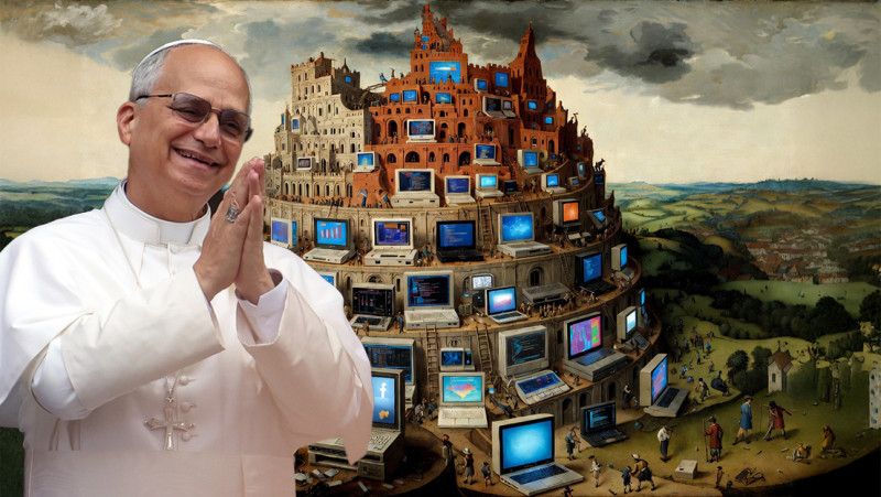 AI is God niet: paus Leo XIV ziet in artificiële intelligentie een nieuwe toren van Babel