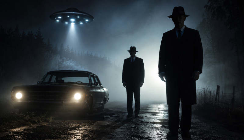 's Werelds grootste mysteries: mysterieuze bezoekers die UFO-getuigen het zwijgen opleggen