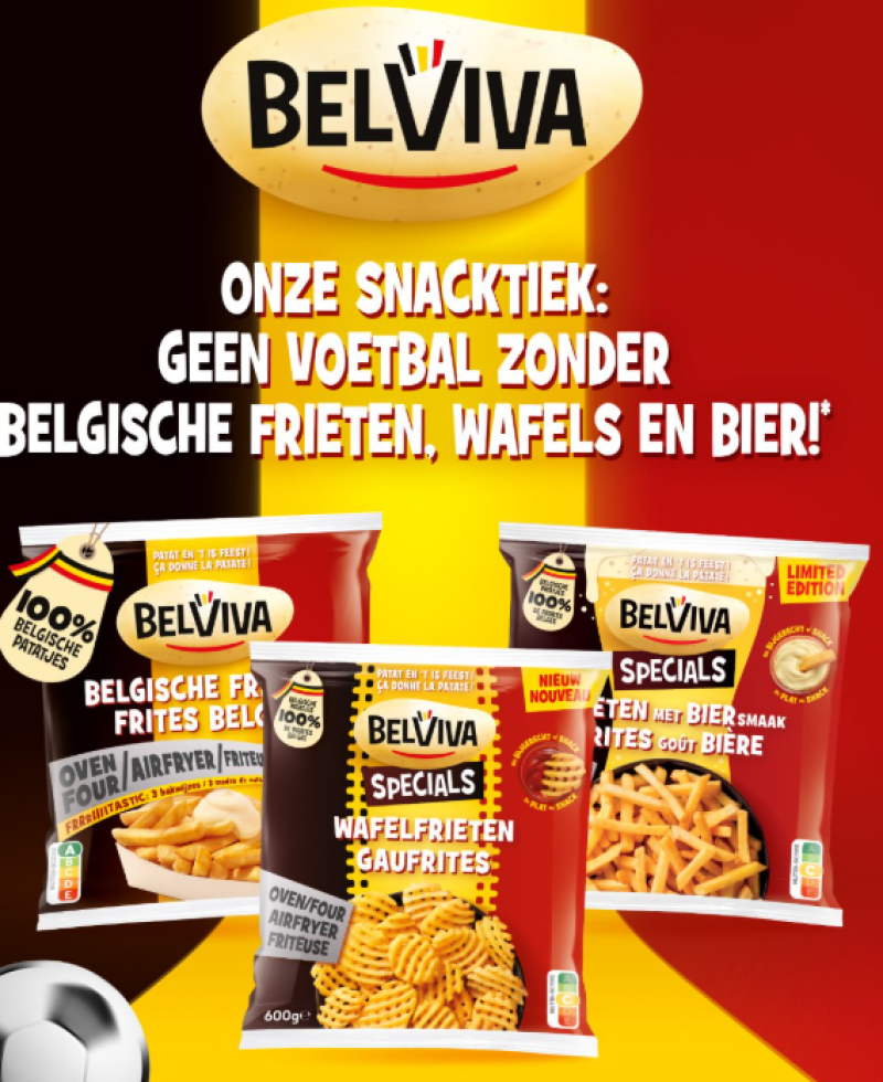 Friet en bier in één hap: Belviva gaat opvallend ver met nieuwe WK-snack