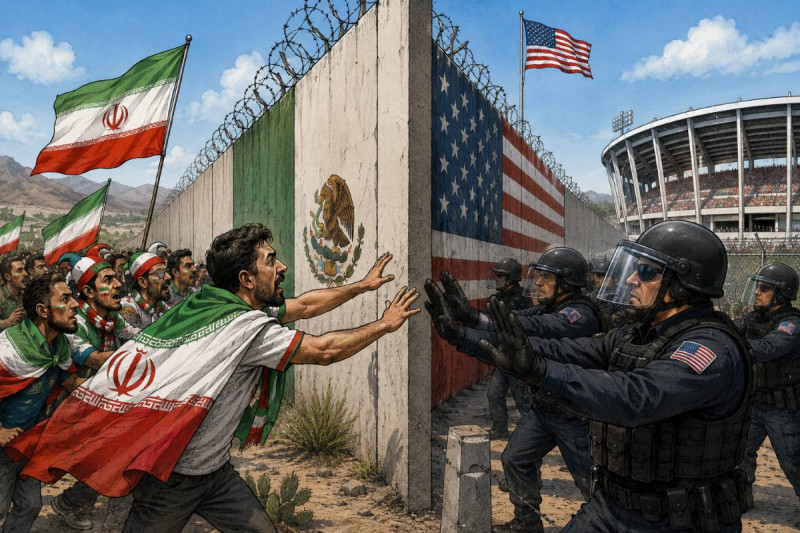 Een bom net voor het WK: Amerika sluit deuren voor Iraanse supporters