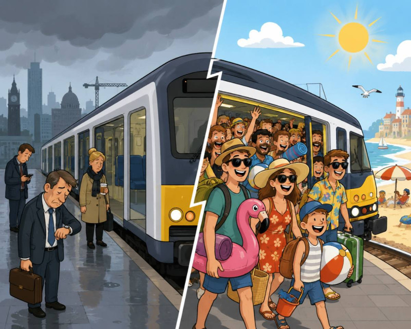 Drukte aan zee, leegte in de spits: NMBS past zomerdienstregeling aan