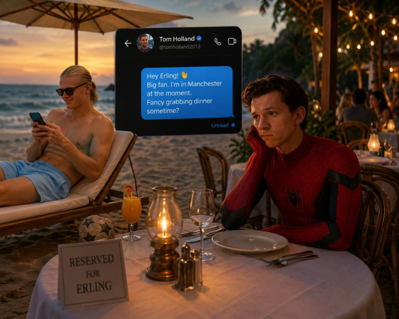 🎥 "Nog nooit van hem gehoord": zelfs een etentje met Spider-Man laat Erling Haaland koud