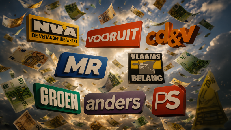 Politieke partijen cashen vrolijk verder: in totaal 87 miljoen euro aan subsidies