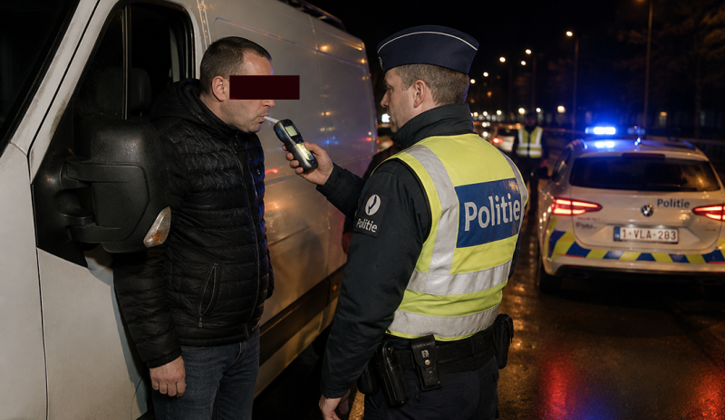 Je zal deze gek maar tegenkomen op de baan