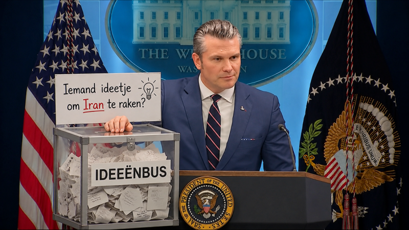 Pentagon weet het niet meer en opent de ideeënbus: ‘Iemand nog een ideetje om Iran te raken?’