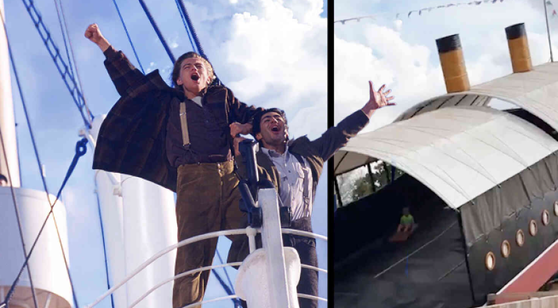 🎥 Britse boerderij krijgt kritiek op Titanic-glijbaan en weigert te buigen