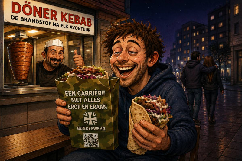 📸 Eerst een pita, daarna een uniform: Duitse leger heeft opvallend rekruteringsplan