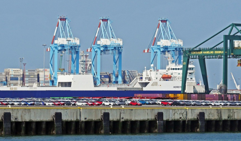 Daling van het aantal transmigranten in de haven van Zeebrugge