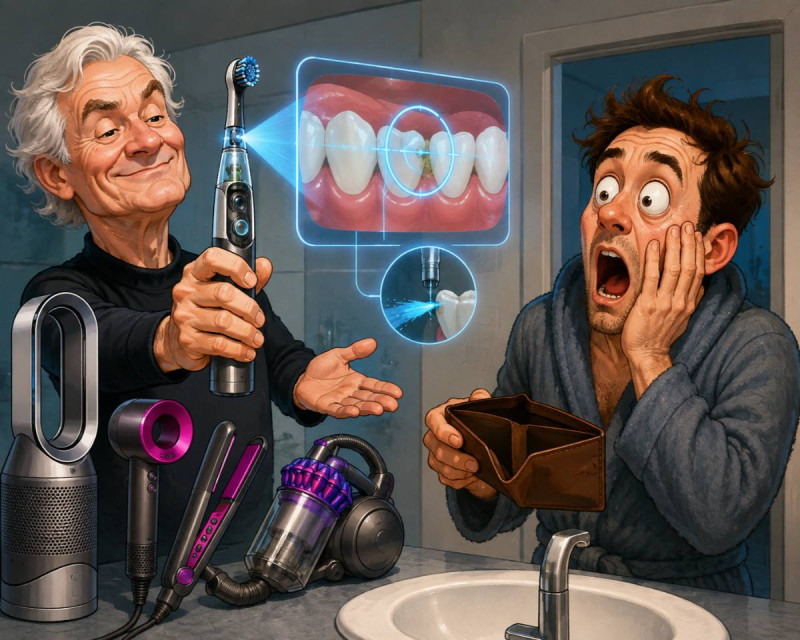 🎥 Tandenpoetsen was blijkbaar te simpel: Dyson komt met AI-tandenborstel