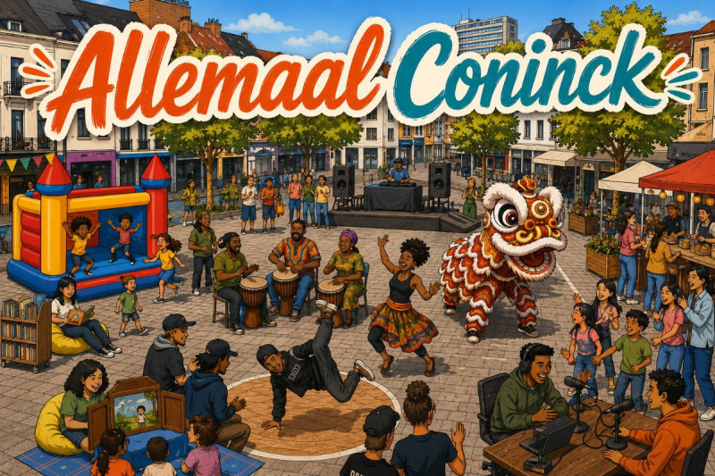 🎥 Even geen overlast op het De Coninckplein dit weekend, maar wel breakdance, djembés en een Chinese leeuwendans