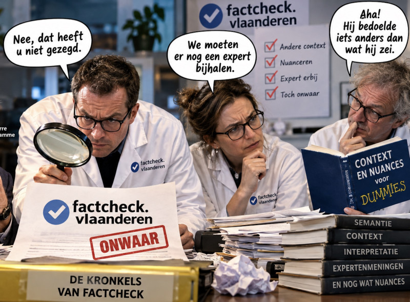 300.000 euro per jaar voor nóg meer factchecks: hoeveel factcheckers heeft Vlaanderen eigenlijk nodig?