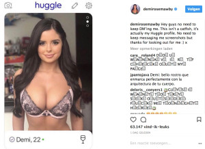 image 2 in Demi Rose Huggle gallery