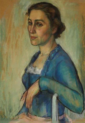 image 7.-Jongedame-met-blauwe-bloes in den dolf gallery