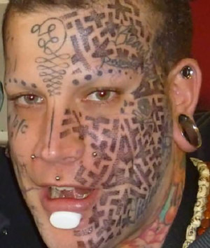 image 4 in gezichtstattoo gallery
