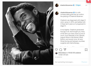 image 2.-Chadwick-Boseman-191-miljoen-likes in TopTienInsta2020 gallery