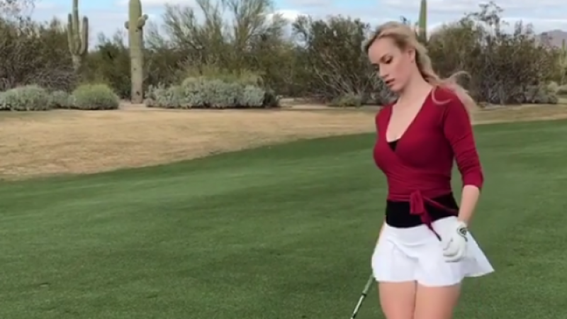 Deze golfster laat iedere rechtgeaarde vent kwijlen (video)